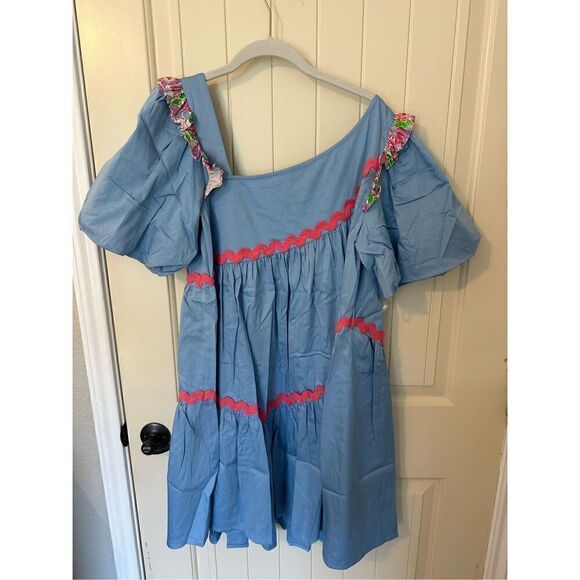 NWT Alden Adair Chandler Roller Skate Mini Ruffle Smocked Dress Women’s Medium - Picture 11 of 12